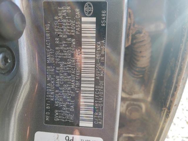 2017 TOYOTA CAMRY LE - 4T1BF1FK6HU814286