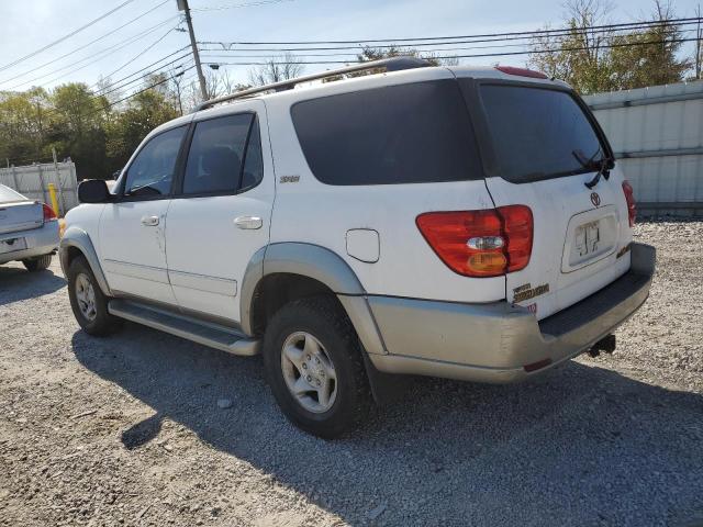 TOYOTA SEQUOIA SR 2002 white 4dr spor gas 5TDBT44A22S133546 photo #3