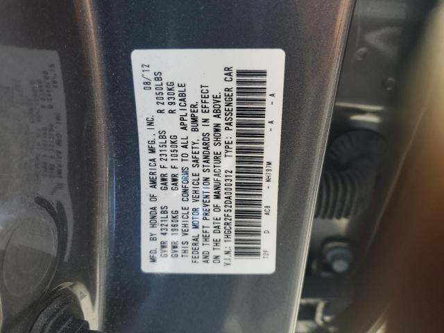 VIN 1HGCR2F52DA000312 2013 Honda Accord, Sport no.12