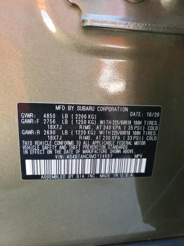 2021 SUBARU OUTBACK LI - 4S4BTANCXM3124687