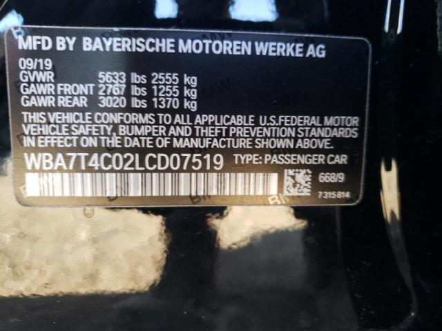 2020 BMW 740 XI - WBA7T4C02LCD07519