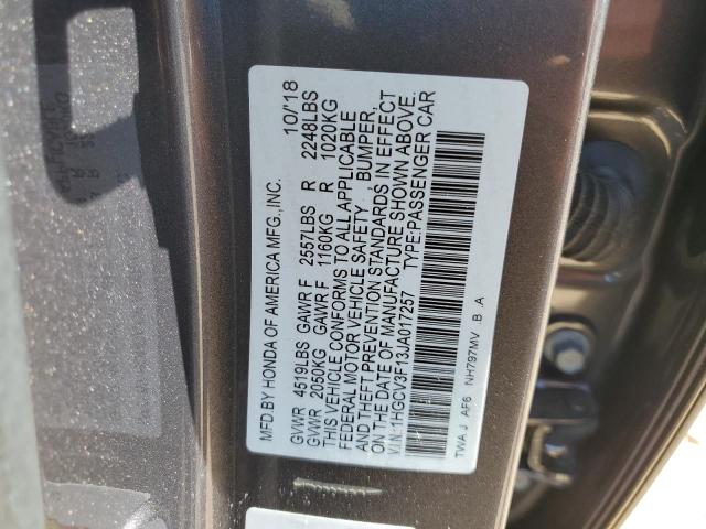 2018 HONDA ACCORD HYB - 1HGCV3F13JA017257