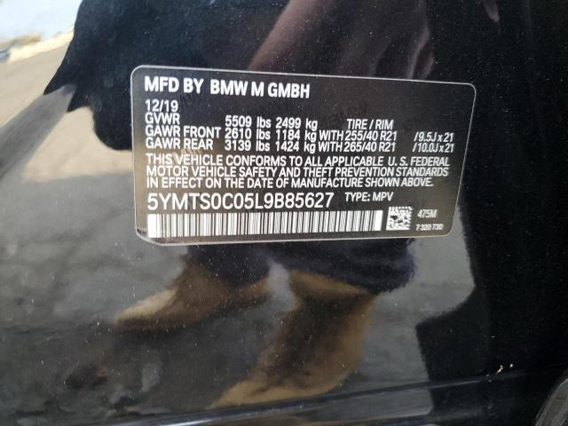 VIN 5YMTS0C05L9B85627 2020 BMW X3 no.12