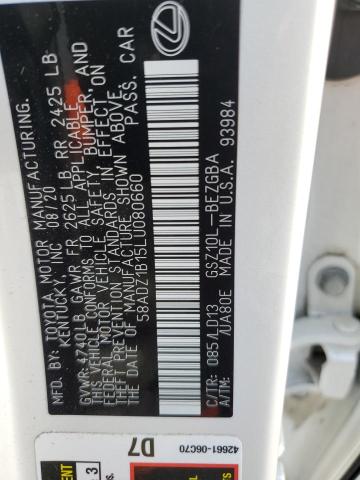 2020 LEXUS ES 350 - 58ADZ1B15LU080660