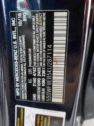 2019 MERCEDES-BENZ C 300 4MAT - 55SWF8EB5KU287114