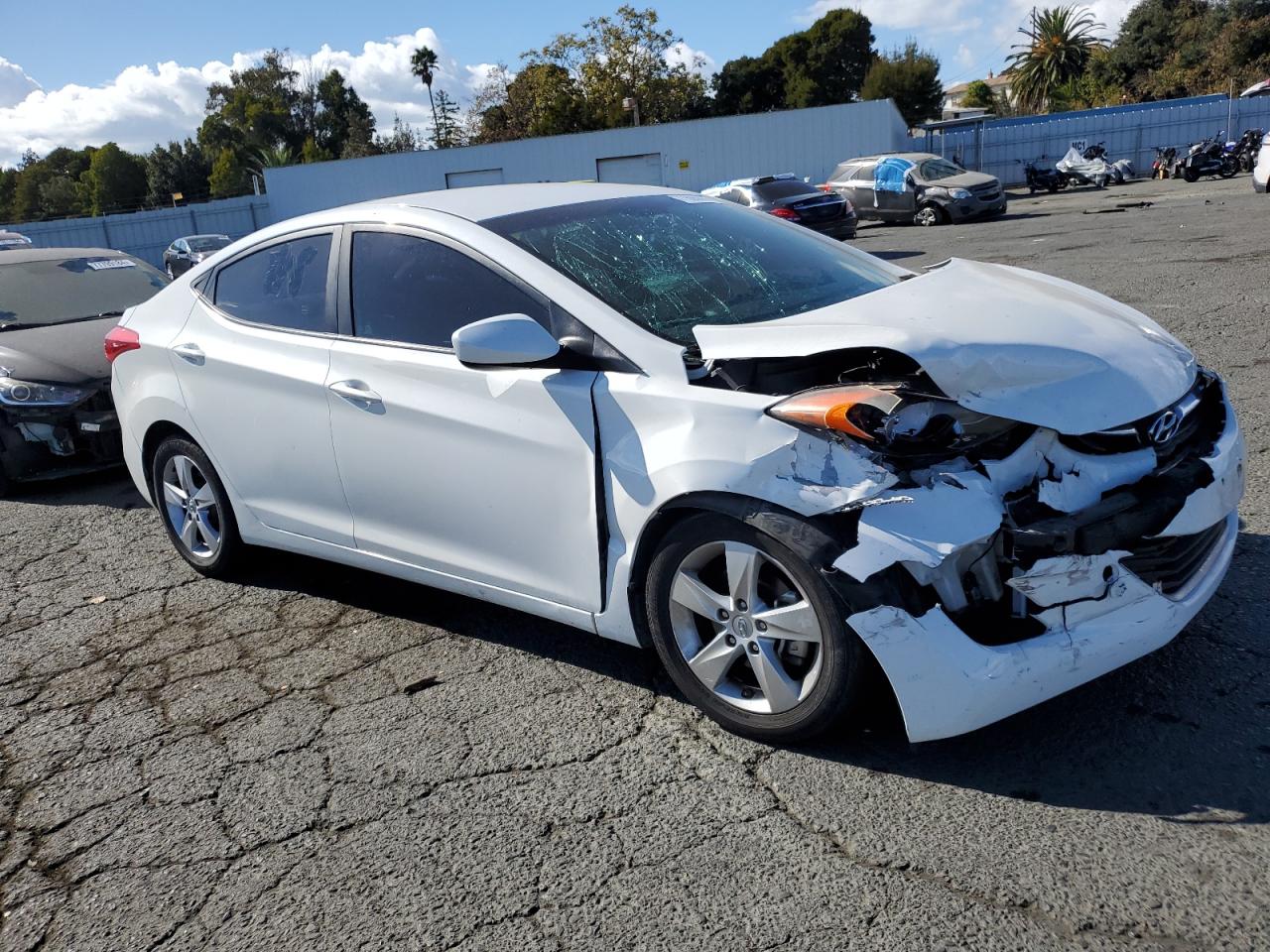 Lot #2989127625 2013 HYUNDAI ELANTRA GL