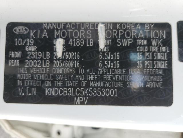 2019 KIA NIRO FE KNDCB3LC5K5353001