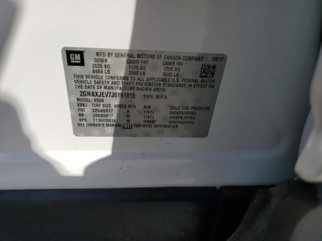 2018 CHEVROLET EQUINOX LT - 2GNAXJEV7J6191815