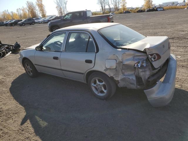 TOYOTA COROLLA CE 2002 silver sedan 4d gas 2T1BR12E92C876782 photo #3