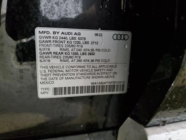 VIN WA1ABAFY5P2020612 2023 Audi Q5, Premium 40 no.13