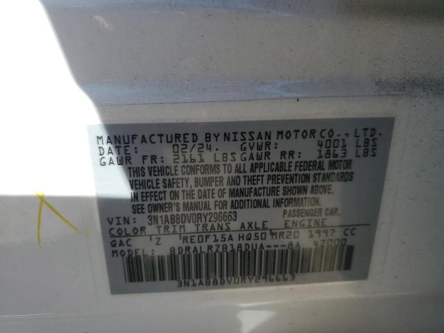 VIN 3N1AB8DV0RY296663 2024 Nissan Sentra, SR no.12