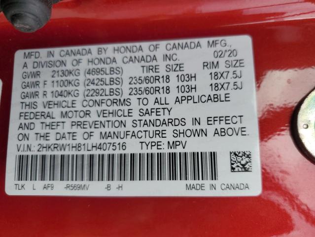 2020 HONDA CR-V EXL - 2HKRW1H81LH407516