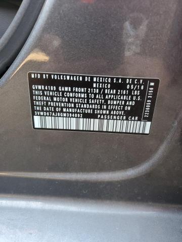 2016 VOLKSWAGEN JETTA SE - 3VWD67AJ8GM394092