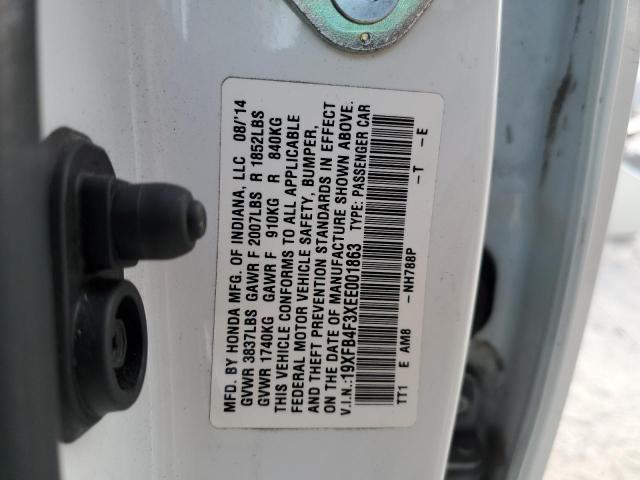 VIN 19XFB4F3XEE001863 2014 Honda Civic, Hybrid L no.13