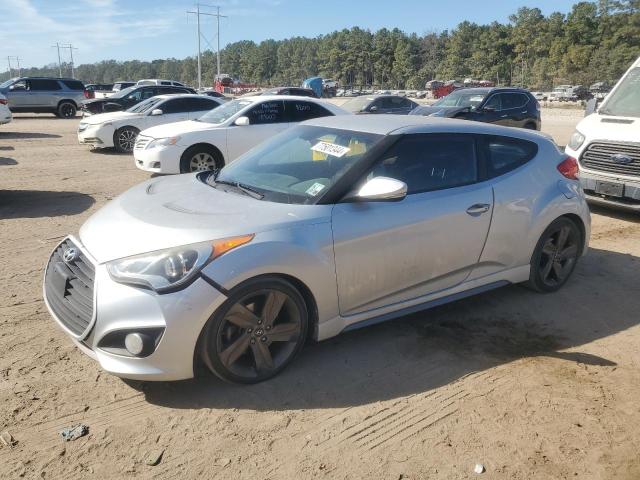 HYUNDAI VELOSTER T 2015 silver  gas KMHTC6AE8FU237138 photo #1