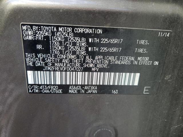 2015 TOYOTA RAV4 LE - JTMZFREV0FD047027