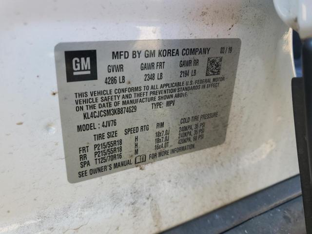 VIN KL4CJCSM3KB874629 2019 Buick Encore, Essence no.13