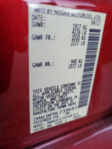 2017 NISSAN ALTIMA 2.5 - 1N4AL3AP7HC239683