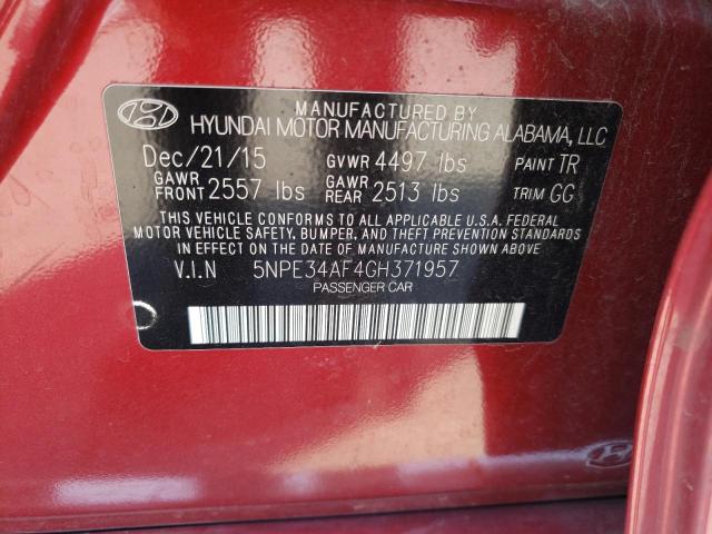 2016 HYUNDAI SONATA SPO - 5NPE34AF4GH371957
