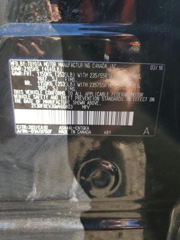 2016 TOYOTA RAV4 LIMIT - 2T3DFREV3GW460803