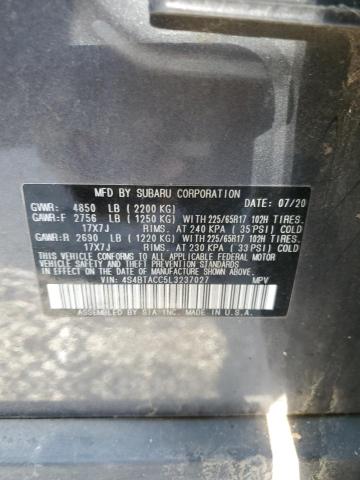 2020 SUBARU OUTBACK PR - 4S4BTACC5L3237027