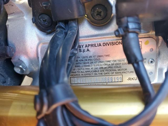 2020 APRILIA RSV4 1100 ZD4KEUA10LM000199