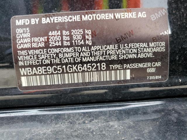 VIN WBA8E9C51GK645218 2016 BMW 3 Series, 328 I Sulev no.12