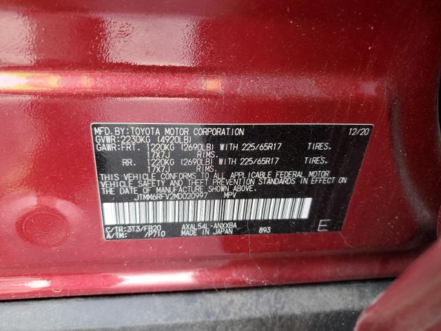 2021 TOYOTA RAV4 LE - JTMM6RFV2MD020997