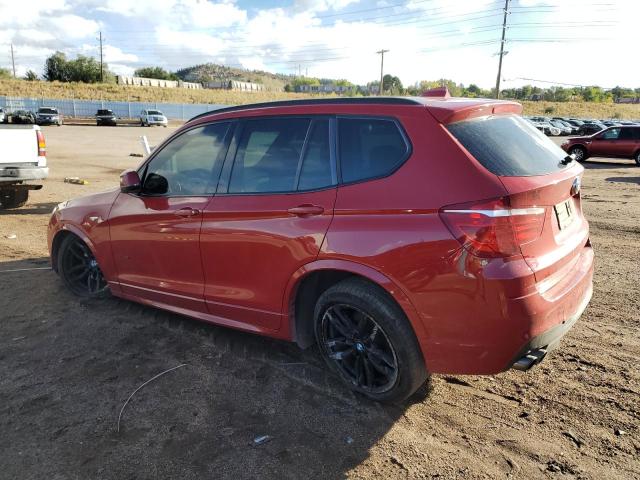 BMW X3 XDRIVE3 2016 red 4dr spor gas 5UXWX7C52G0R17133 photo #3