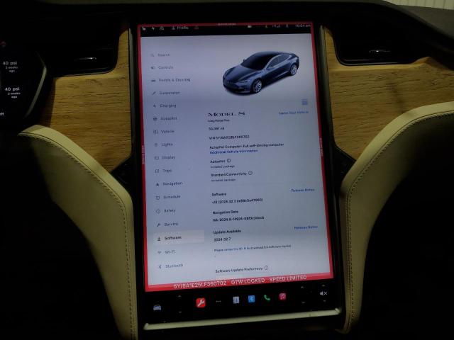 2020 TESLA MODEL S - 5YJSA1E25LF360702