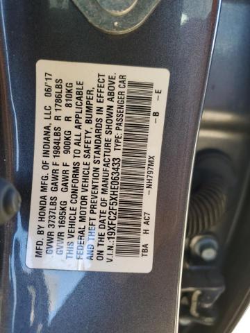 2017 HONDA CIVIC LX - 19XFC2F5XHE063433