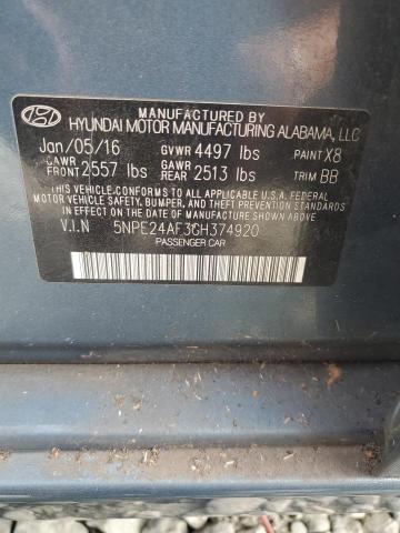 2016 HYUNDAI SONATA SE - 5NPE24AF3GH374920