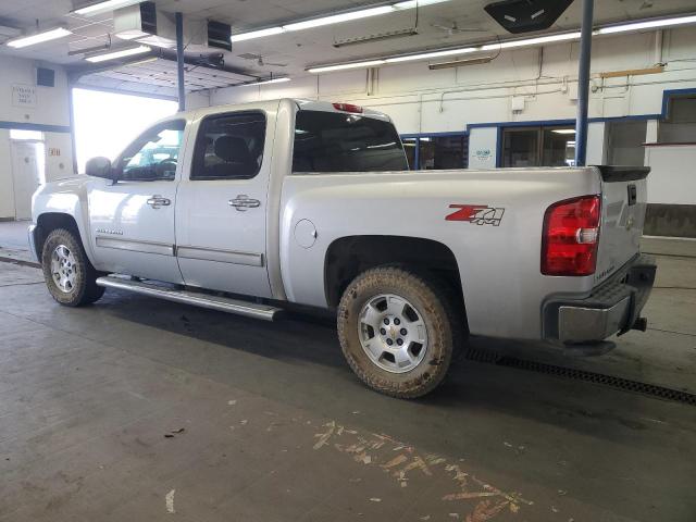 CHEVROLET SILVERADO 2013 silver crew pic flexible fuel 3GCPKSE71DG368814 photo #3