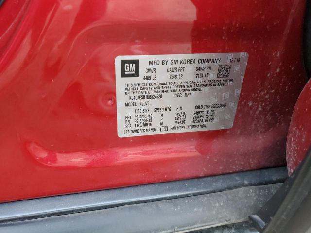 2019 BUICK ENCORE PRE - KL4CJESB1KB824628