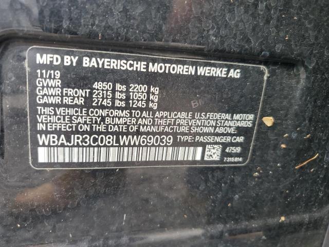 VIN WBAJR3C08LWW69039 2020 BMW 5 Series, 530 I no.13