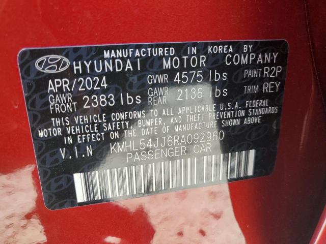2024 HYUNDAI SONATA HYB - KMHL54JJ6RA092960
