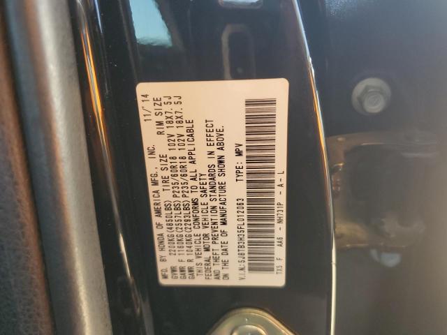 VIN 5J8TB3H35FL012063 2015 Acura RDX no.12