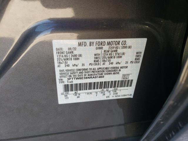 2022 FORD MAVERICK X - 3FTTW8E38NRA91460