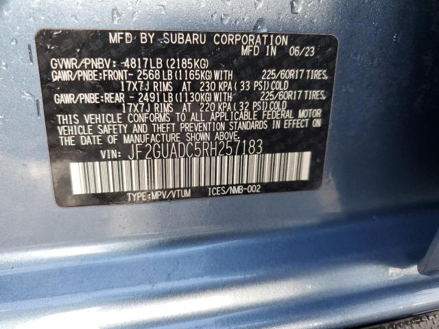 2024 SUBARU CROSSTREK - JF2GUADC5RH257183