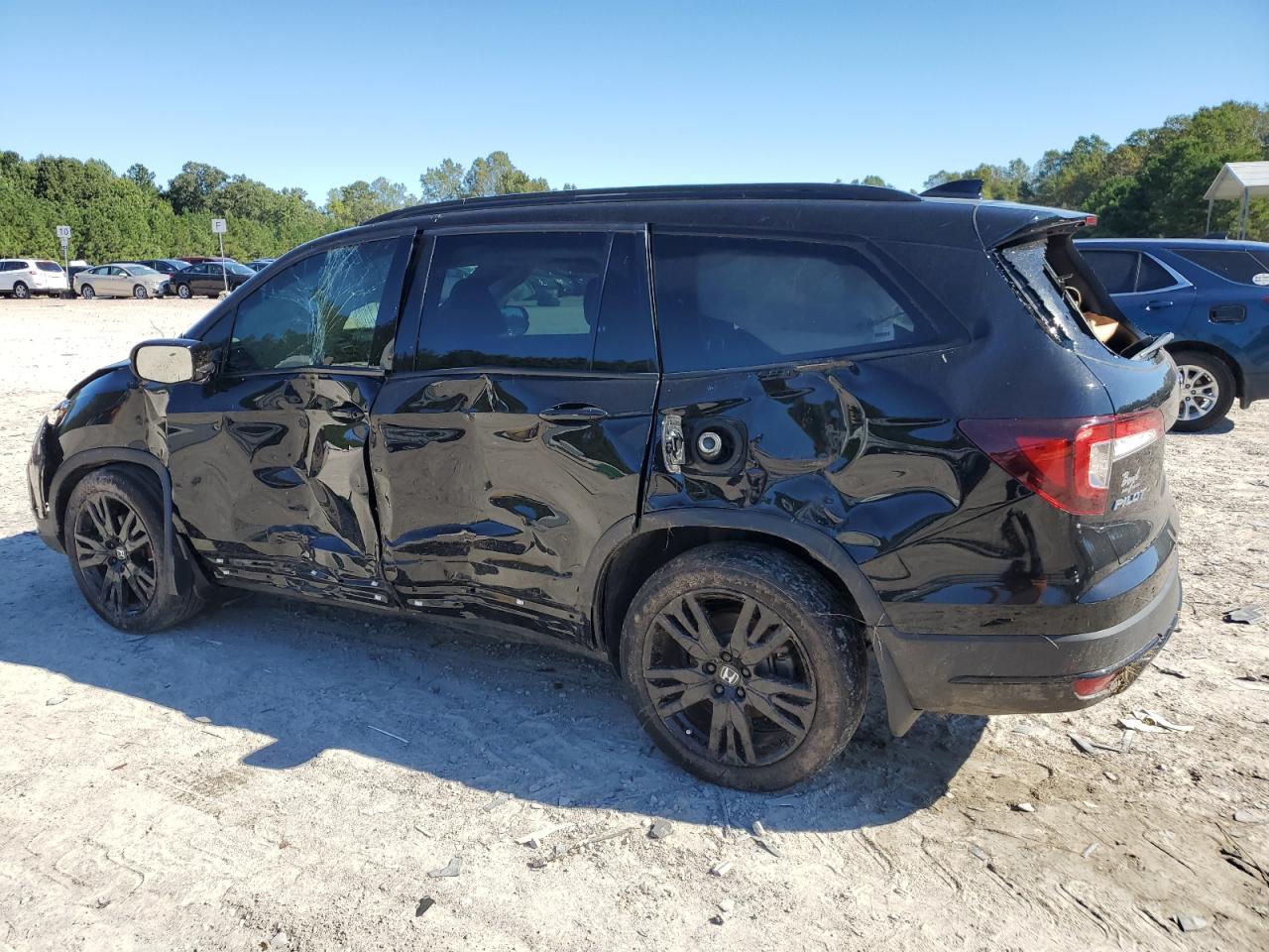 Lot #2979401638 2021 HONDA PILOT BLAC