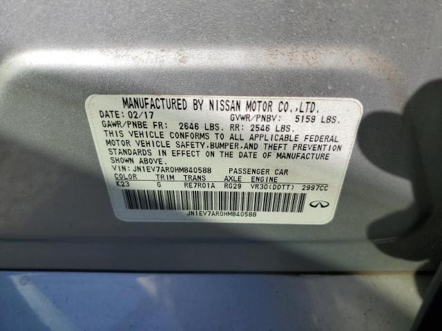 2017 INFINITI Q50 PREMIU - JN1EV7AR0HM840588