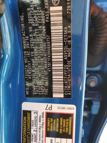 VIN 4T1BF1FK0HU668757 2017 TOYOTA CAMRY no.13