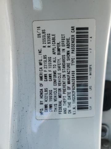 VIN 1HGCR2F82HA069498 2017 Honda Accord, Exl no.12