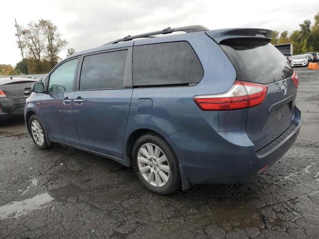 TOYOTA SIENNA XLE 2017 blue  gas 5TDDZ3DC6HS170756 photo #3