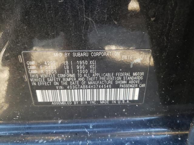 2017 SUBARU IMPREZA PR - 4S3GTAB64H3744546