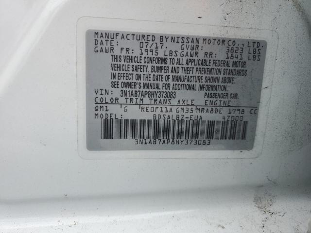 2017 NISSAN SENTRA S - 3N1AB7AP8HY373083