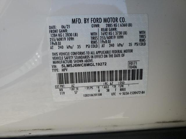 2021 LINCOLN AVIATOR 5LM5J6WC8MGL19272