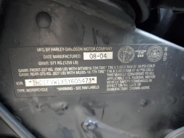 2005 HARLEY-DAVIDSON FLHTI 1HD1FVW1X5Y605473