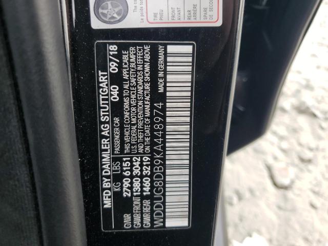 2019 MERCEDES-BENZ S 560 WDDUG8DB9KA448974