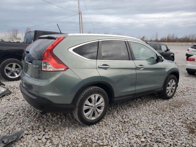 HONDA CR-V EXL 2012 green  gas 2HKRM4H7XCH623802 photo #4